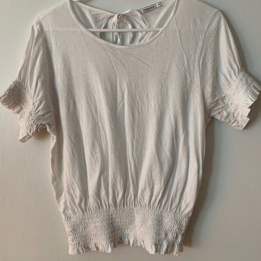 White crop top